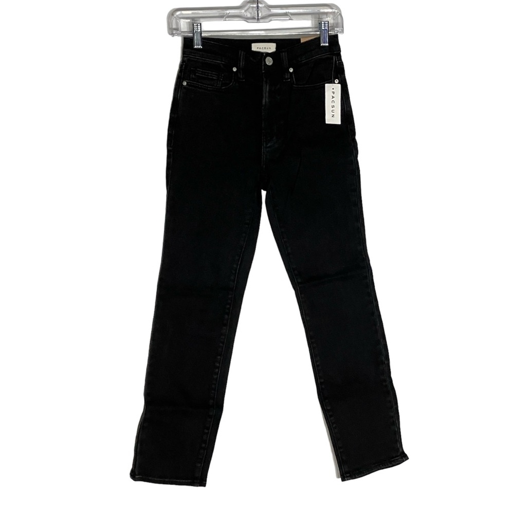 Pacsun Size 24 Jeans Stretch Vintage Skinny Slim Leg High Rise Black NWT NEW